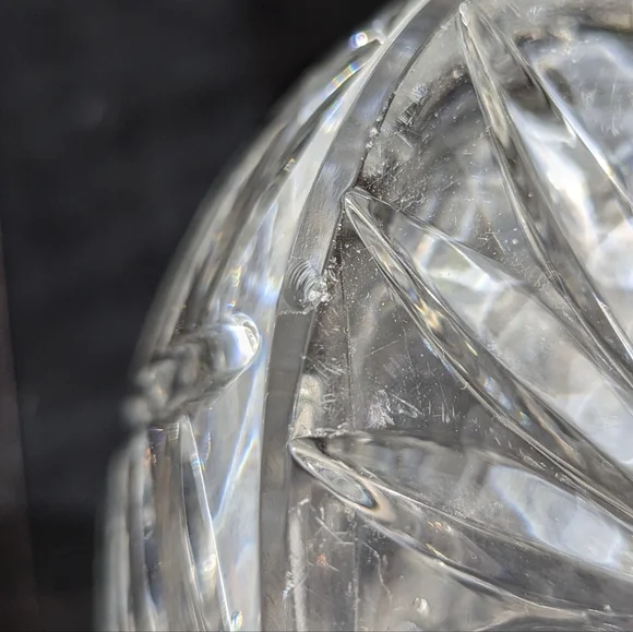 Vtg. Crystal Decanter (5lb) - Picture 8 of 10